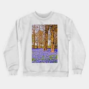 Bluebell Woods Greys Court England UK Crewneck Sweatshirt